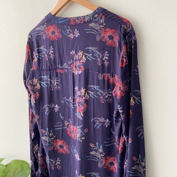 Revolve x Splendid Cindelle Floral Print Lace Up Dress in Academy Navy - Picture 10 of 14